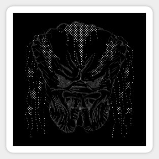 polka dot pop art predator Sticker